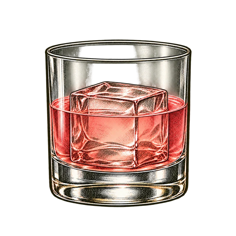 Vintage cocktail engraving: Part Time Lover
